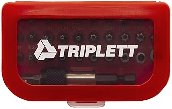 Triplett TSBK-001 Security Bit Kit 32-Piece Kit with 30